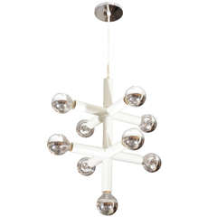 Five Arm Lightolier Chandelier 11