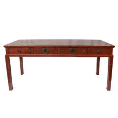 Antique 4 Drawer Writing Table