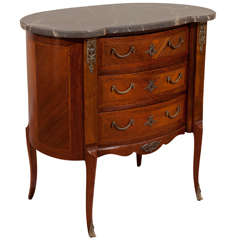 Trasitional Period style inlay commode
