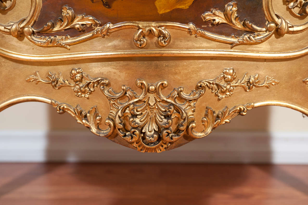 19th Century 19th century Louis XV style gilded vitrine