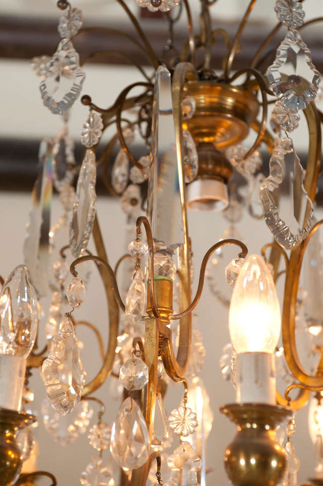 19th Century Louis XV Style Bronze and Crystal Chandelier For Sale at ...