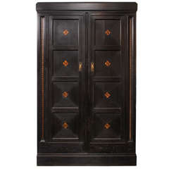 Ebonized Inlaid Cabinet