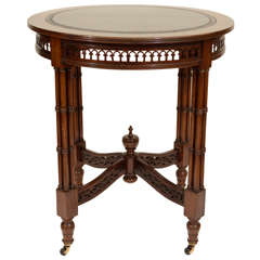 Mahogany Chippendale-Style Cluster Leg End Table, England, c. 1920