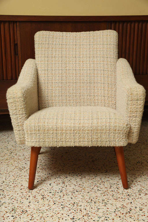 Danish Shaply Scandinavian Armchair in Boucle by Norsk