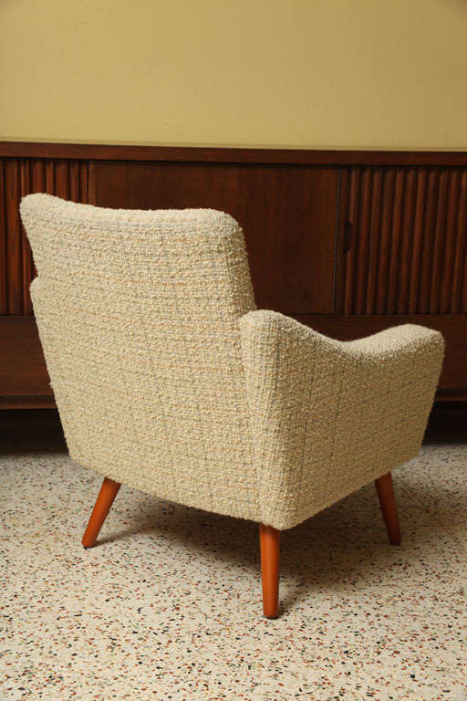 Shaply Scandinavian Armchair in Boucle by Norsk 1