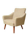 Vintage Shaply Scandinavian Armchair in Boucle by Norsk