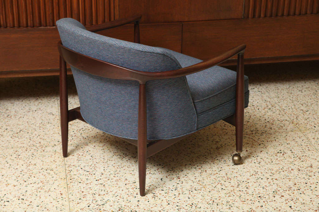 Mid-20th Century Handsome Ib Kofod Larsen Lounge Chair for France & Son