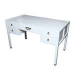 Beautiful White Laquered  60's Desk