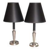 Pair of Small Silver Lamps
