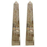 Pair of Obelisque Venitian Mirrors