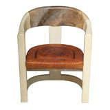 Parchment Karl Springer Onassis Chair
