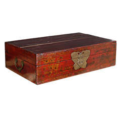 Chinese Trunk with Gilt Painting