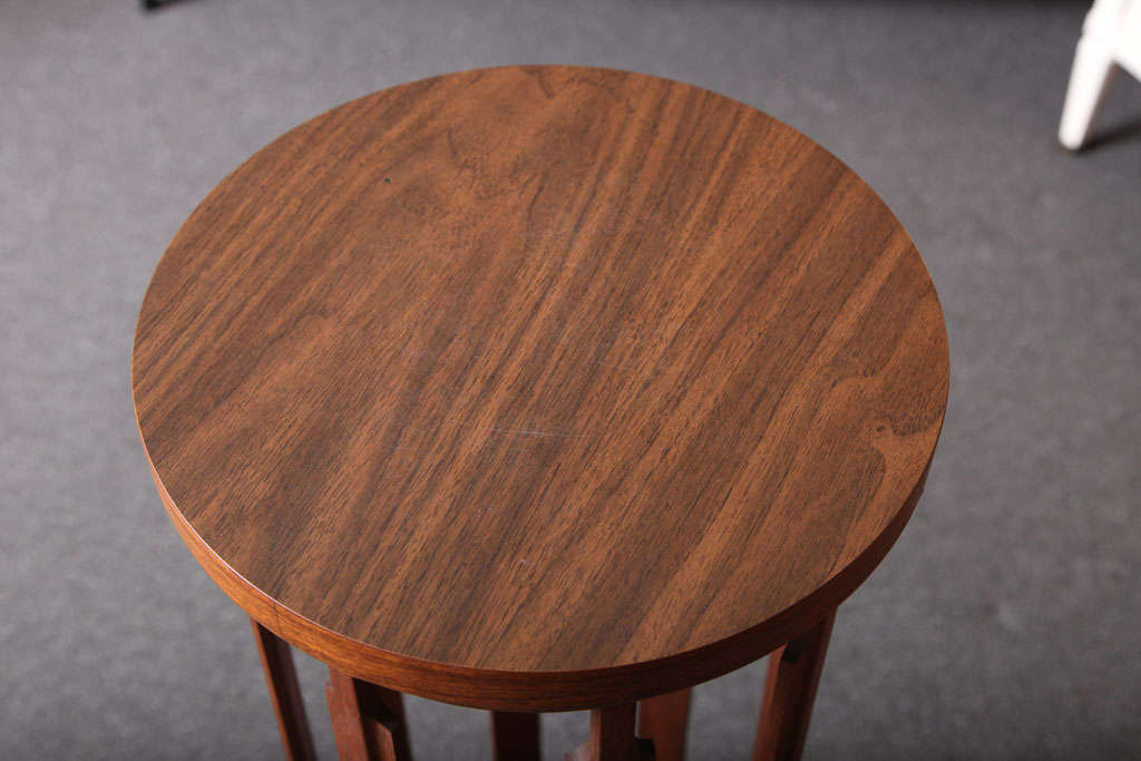 Danish Unique Crafted Tall Teak Pedestal Stand