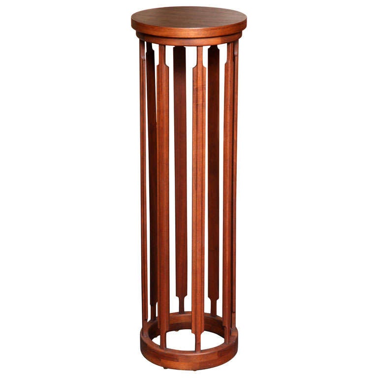 Unique Crafted Tall Teak Pedestal Stand