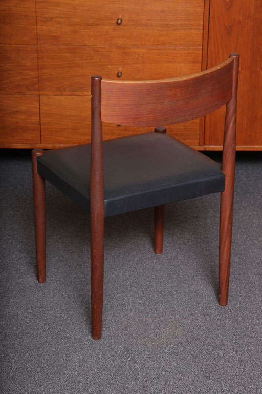 Four Poul Volther Danish Teak Dining Chairs Frem Rojle In Good Condition In Miami, FL