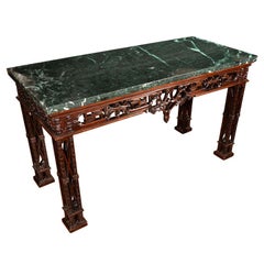 19th C Chinese Chippendale Console