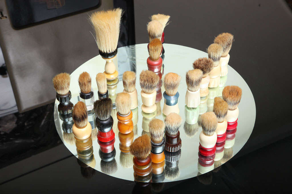 Fabulous Collection Of Vintage Shaving Brushes