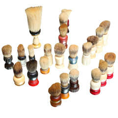 Fabulous Collection Of Vintage Shaving Brushes