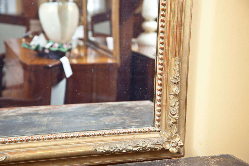 19th Century French Louis Philippe Style Giltwood Mirror 1