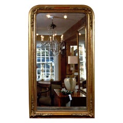 19th Century French Louis Philippe Style Giltwood Mirror