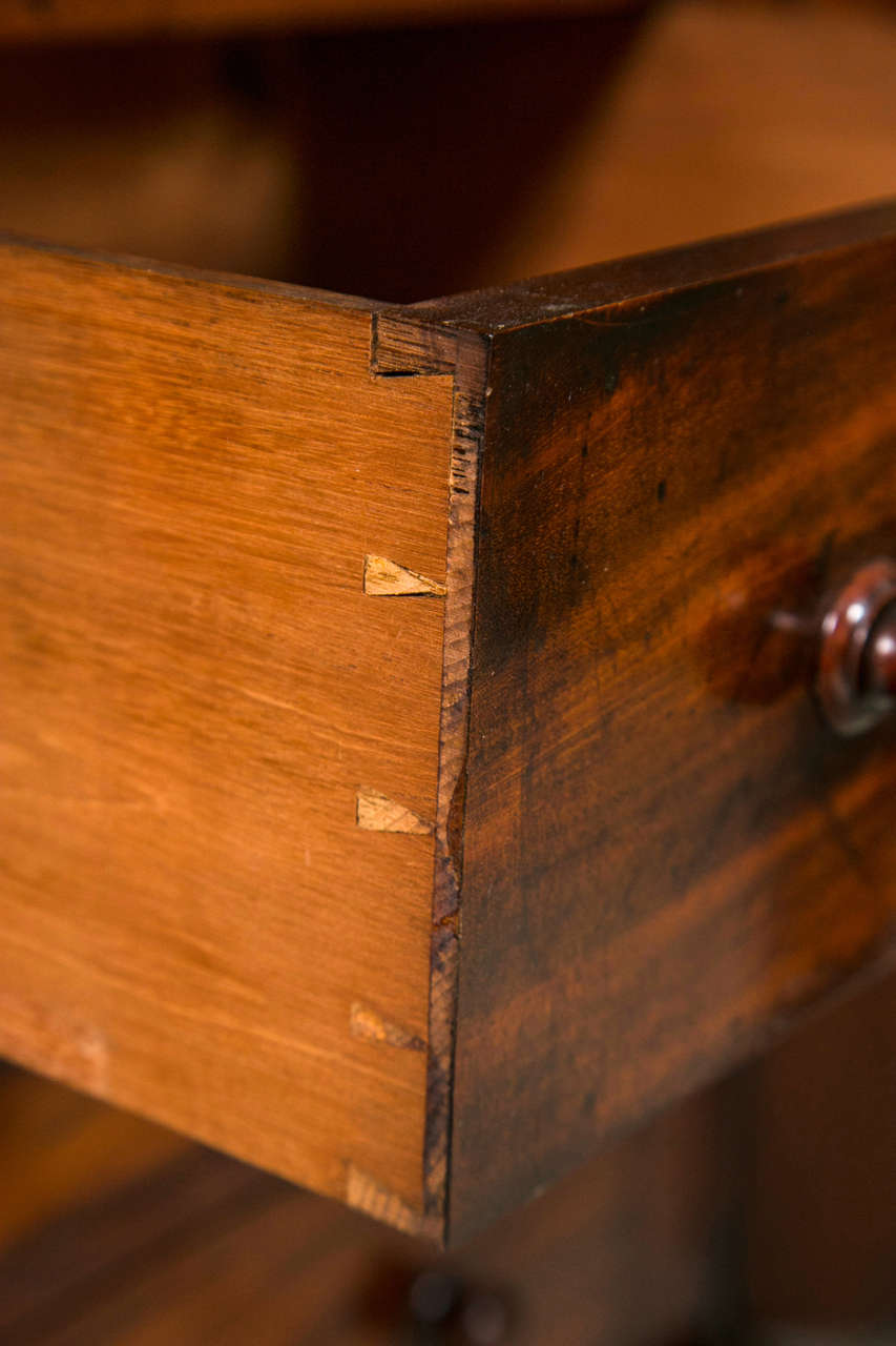 19th c. Mahogany Wellington Chest with 7 Graduated Drawers 3