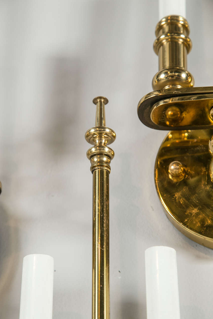 Pair of Brass Sconces with Acorn Final Detail 2