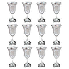 18 Sterling Silver Goblets