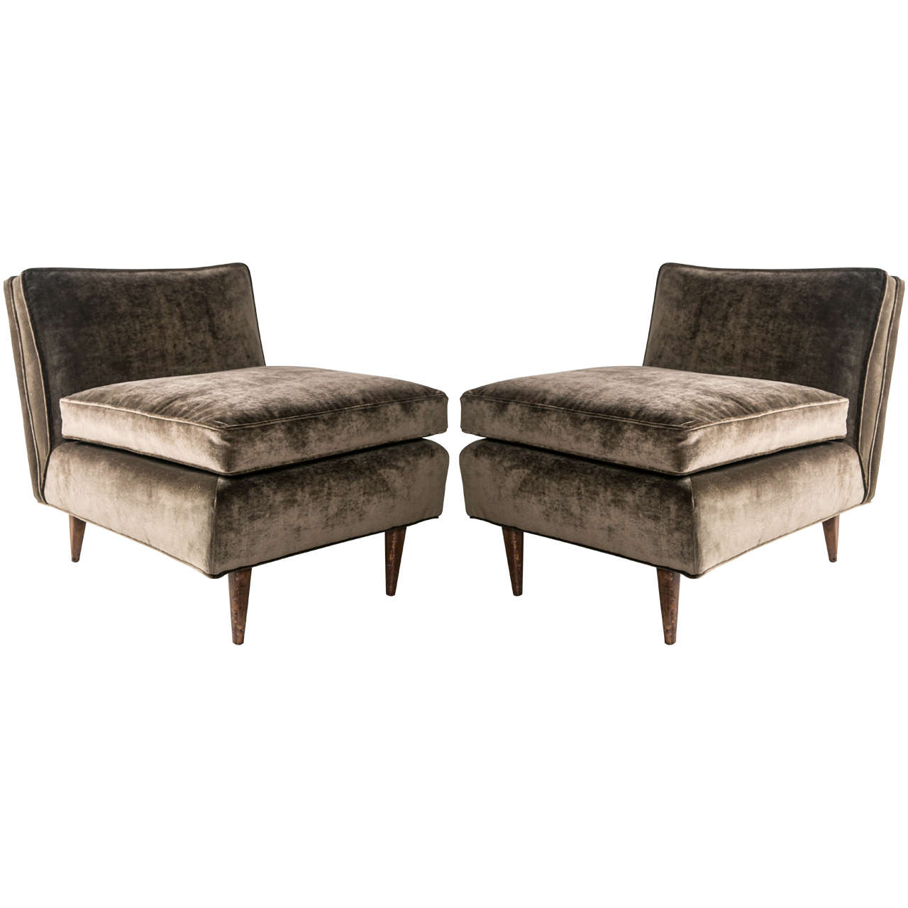 Pair of Lounge Chairs in the Style of Bertha Schaeffer