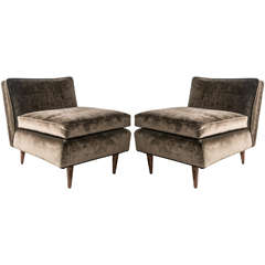 Pair of Lounge Chairs in the Style of Bertha Schaeffer