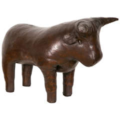Bull Pouf or ottoman by Dimitri Omersa - circa 1965 11