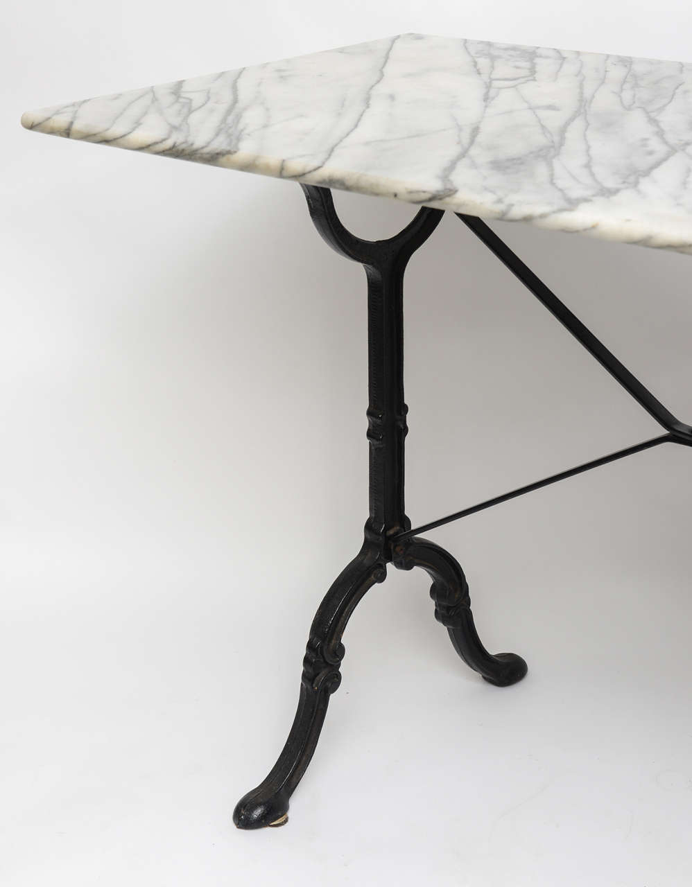 20th Century French Marble-Top Bistro Table