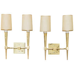 Pair of Tommi Parzinger Wall Sconces 12