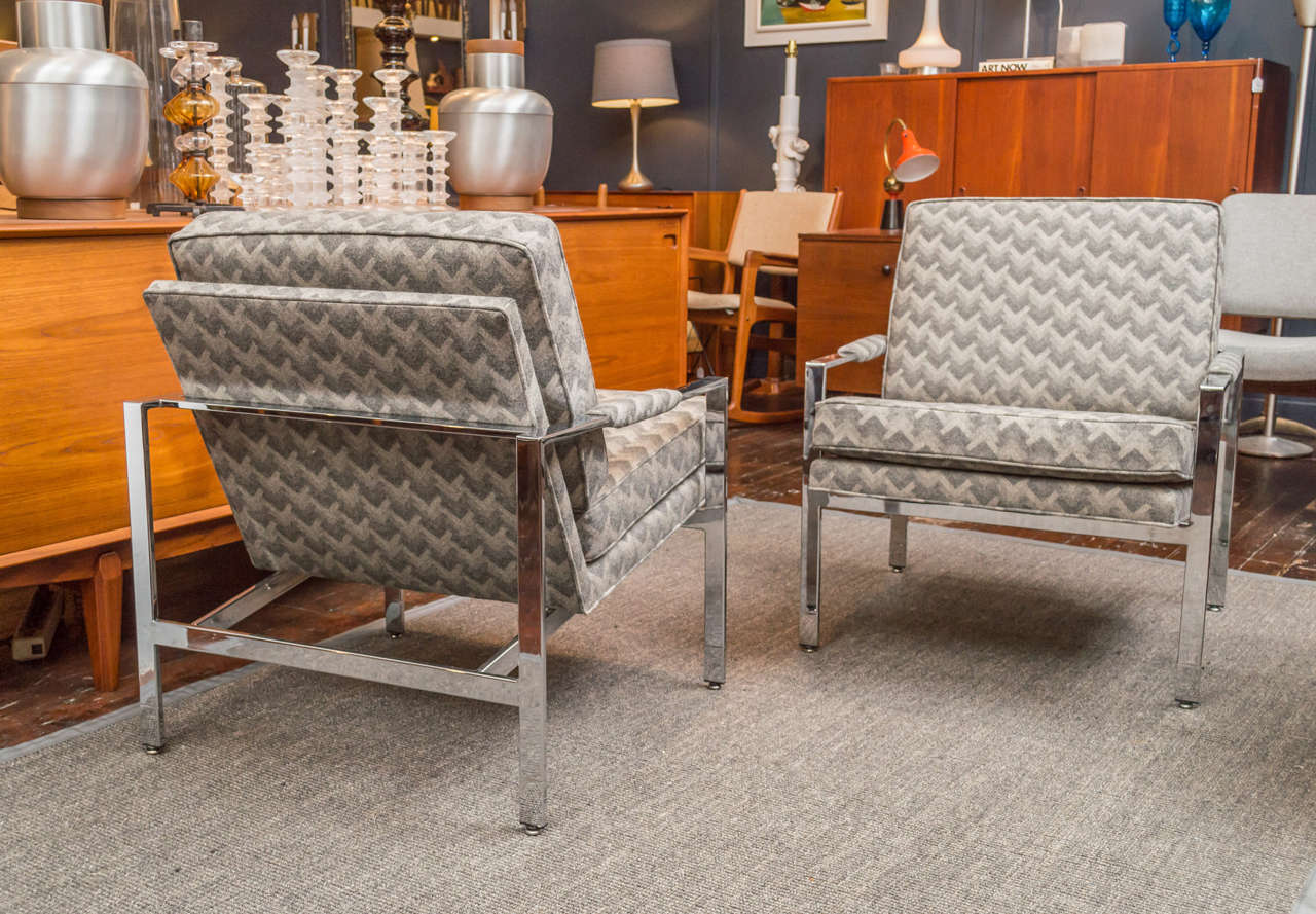 Mid-20th Century Milo Baughman Lounge Chairs For Sale