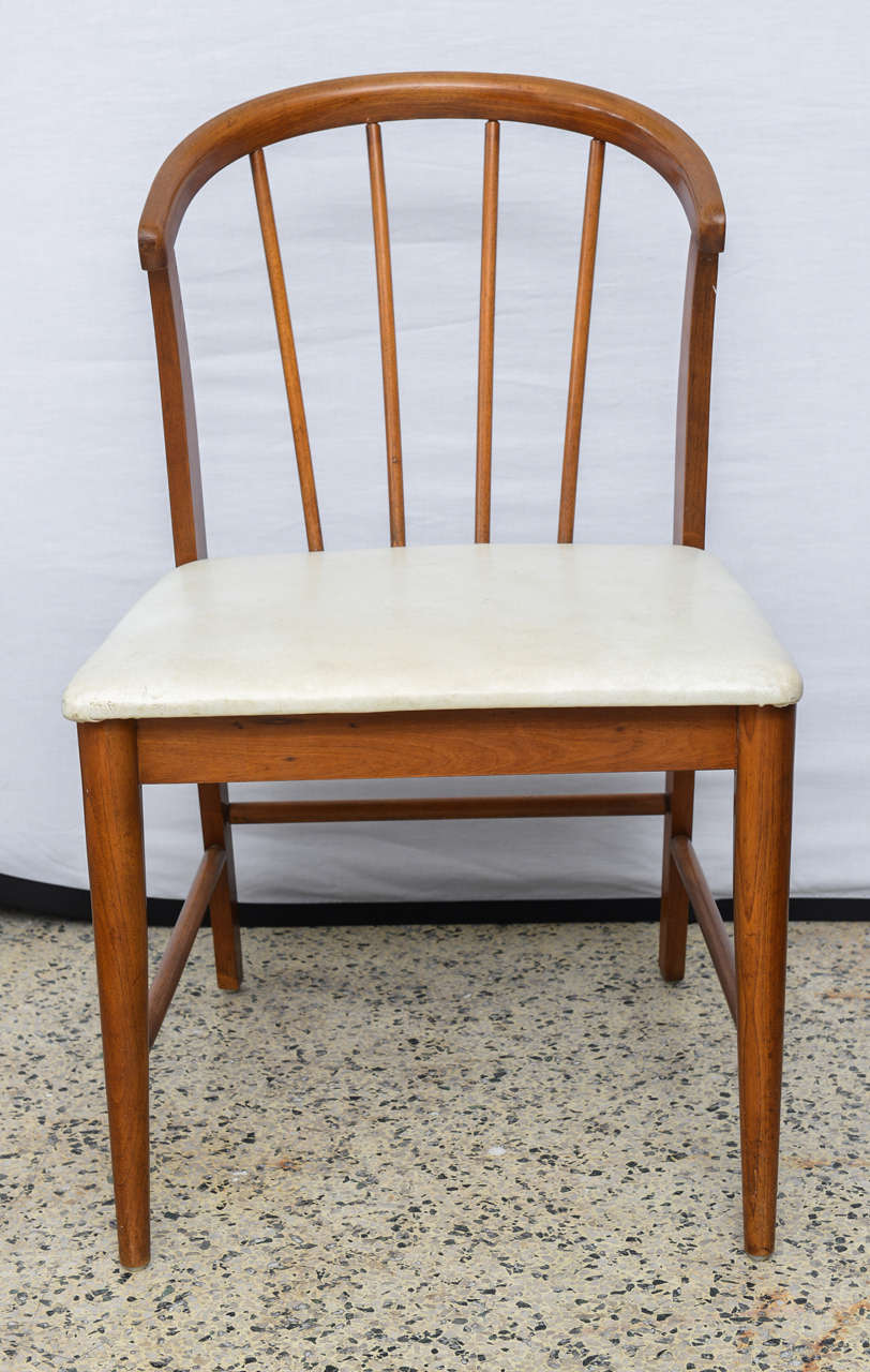 Beautiful set of 8 walnut dining chairs in the Wegner Style--1960s.