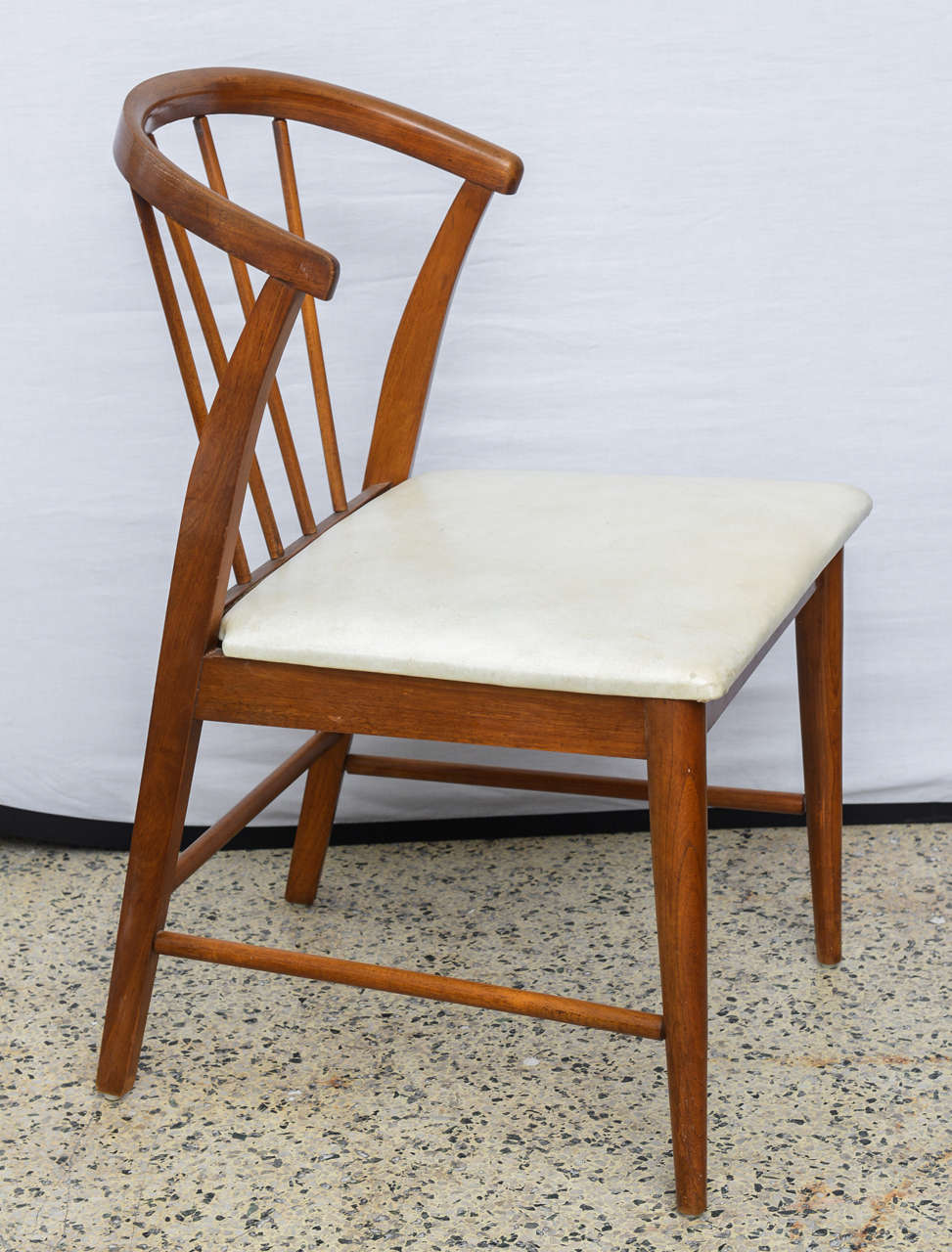 Mid-Century Modern Walnut Danish Wishbone Chairs--Wegner Style--1960s