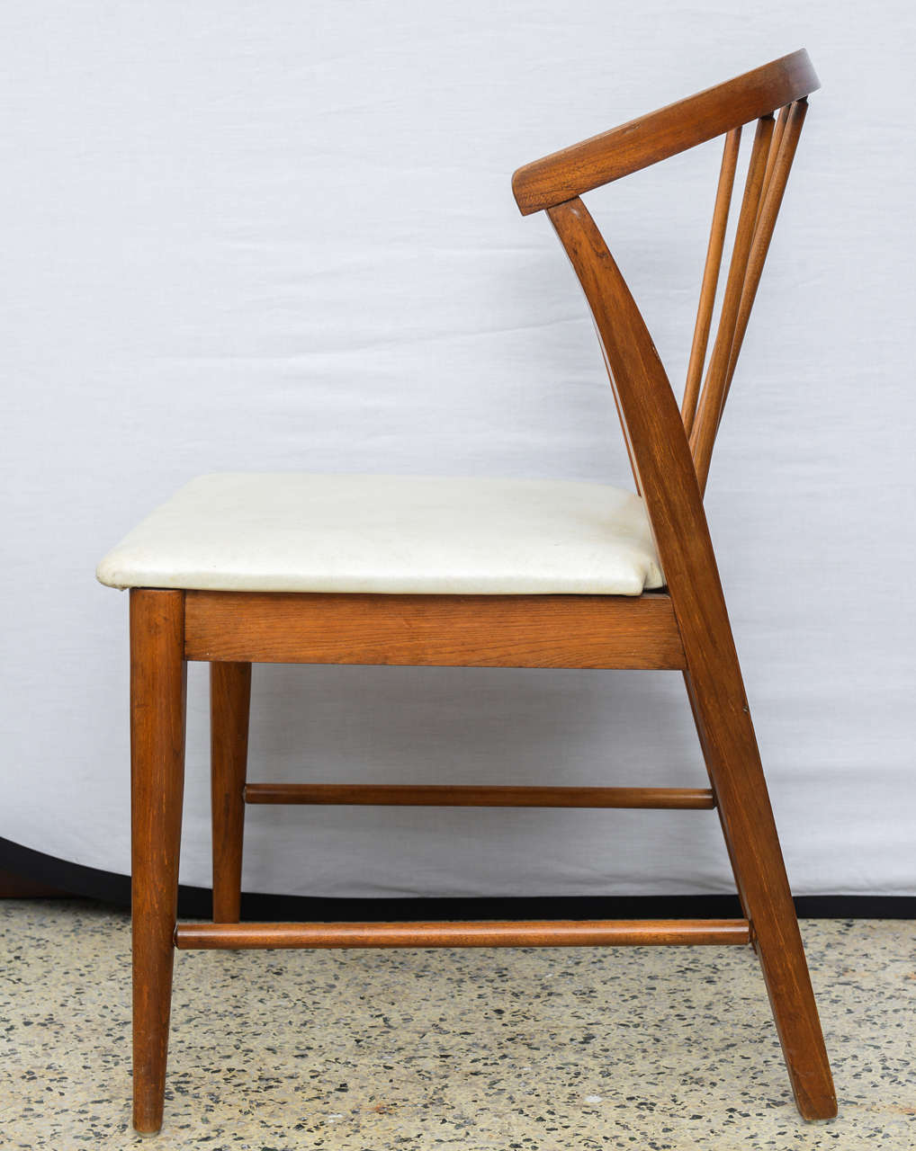 Walnut Danish Wishbone Chairs--Wegner Style--1960s In Excellent Condition In Miami, FL