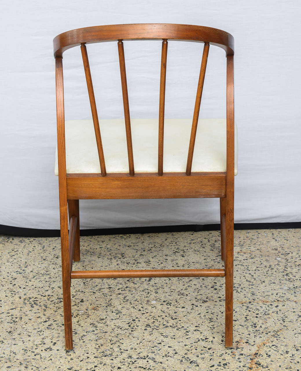 Walnut Danish Wishbone Chairs--Wegner Style--1960s 1