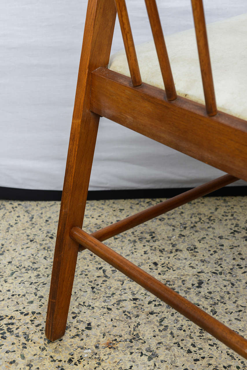 Walnut Danish Wishbone Chairs--Wegner Style--1960s 3