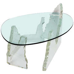 Lucite "Iceberg" Cocktail Table
