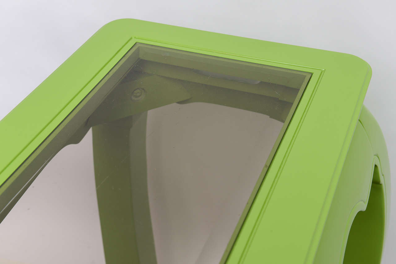 Lime Green Lacquered Console 2