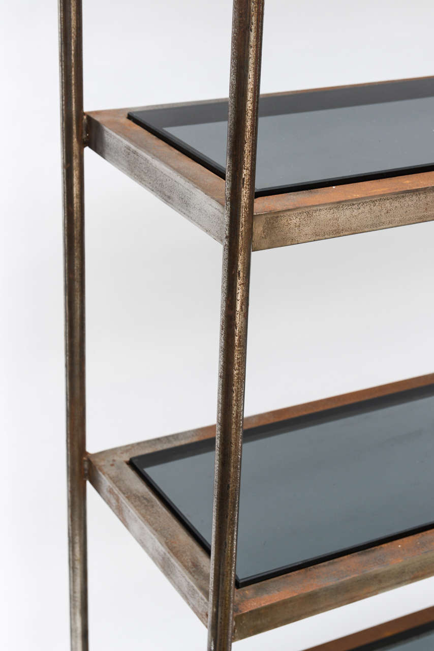 American Hand-Forged Steel Étagère For Sale