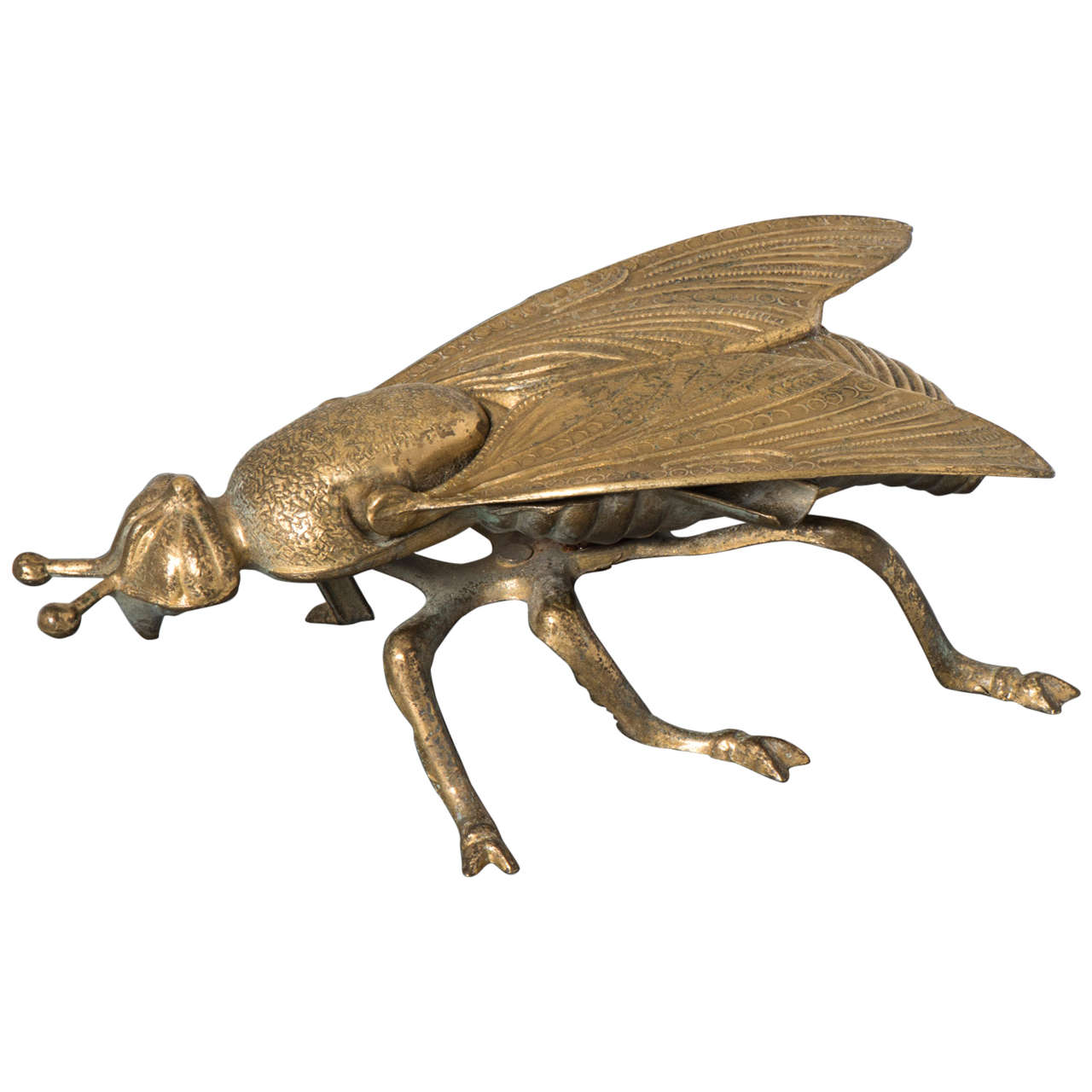 Gilt Metal Ashtray in the Shape of a Bee