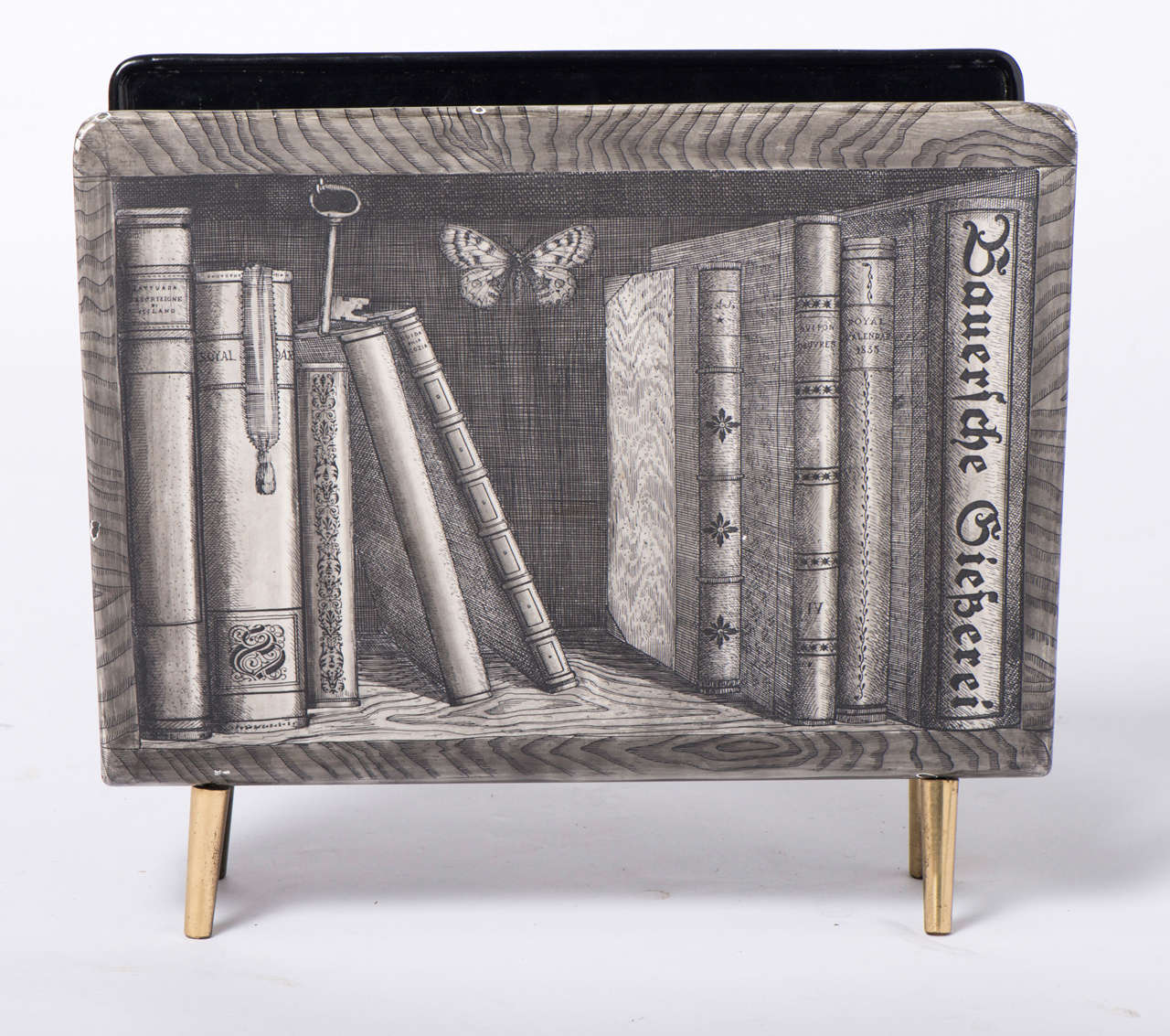 Metal Atelier Fornasetti “Libri” Magazine Rack