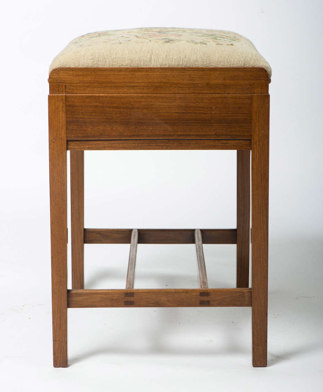 Edward Barnsley Walnut piano stool, England circa 1949 For Sale at 1stdibs