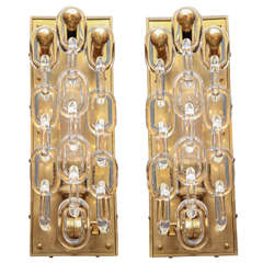House of Honey Glass Chain Link Sconce