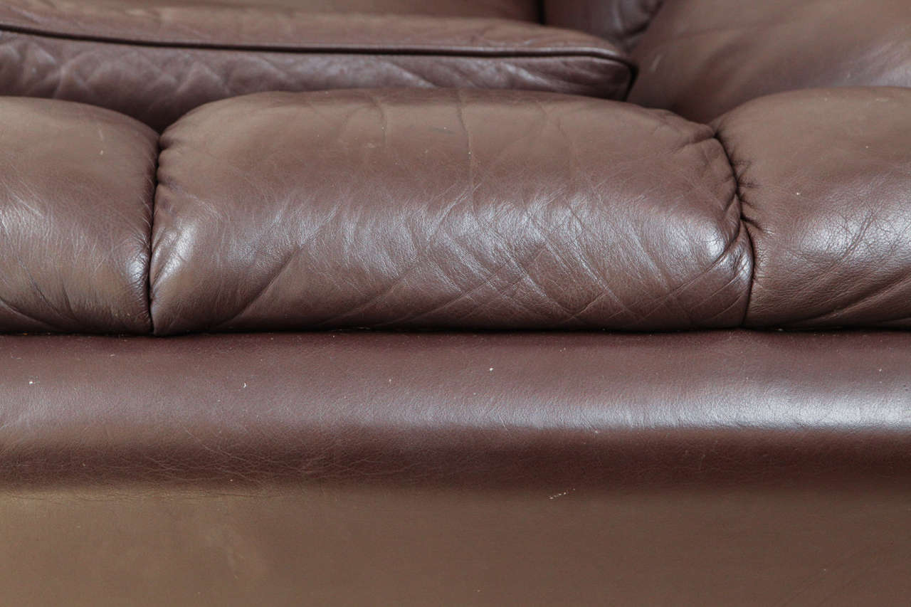 Milo Baughman Leather Sofa 1