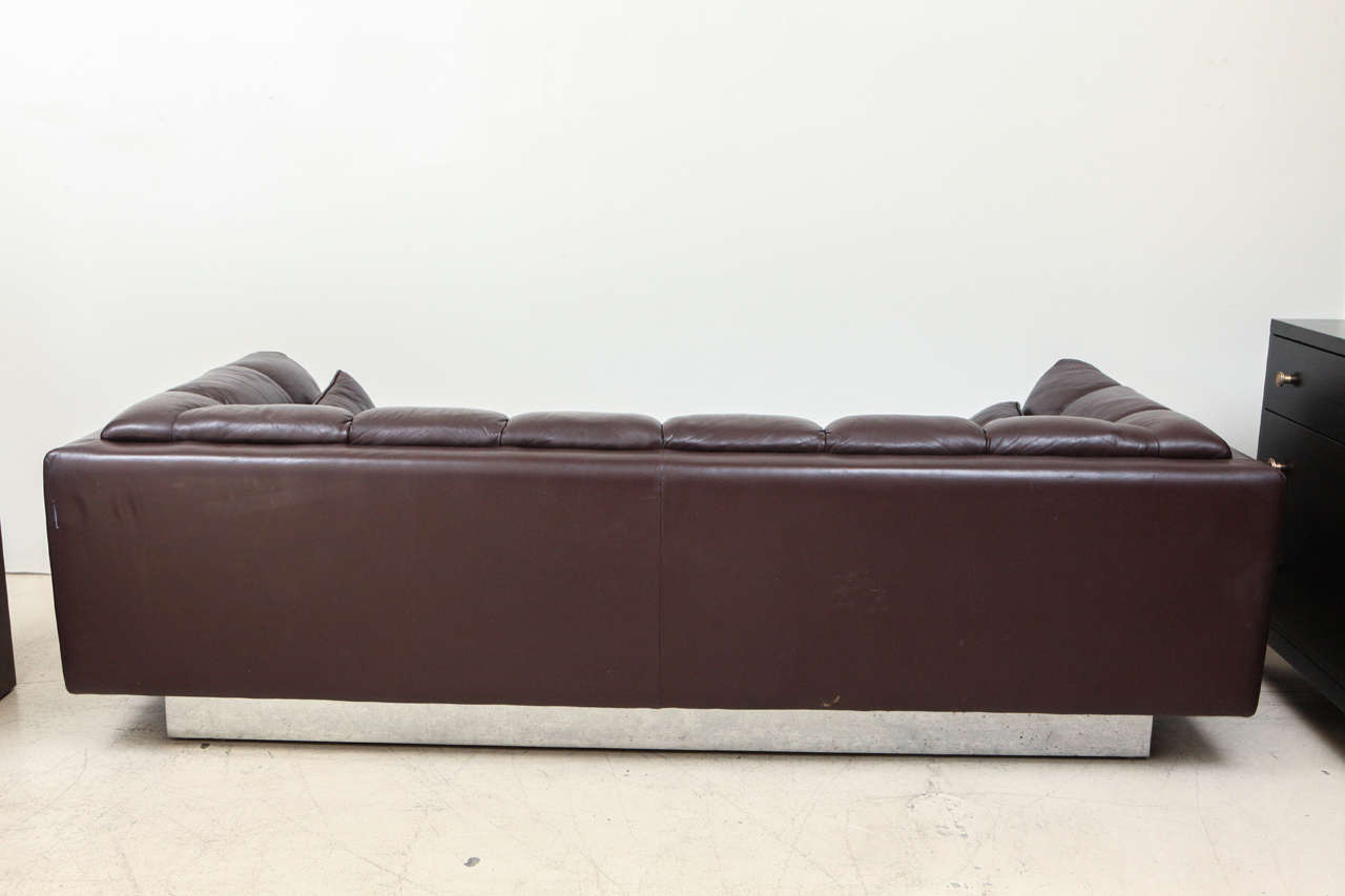Milo Baughman Leather Sofa 2