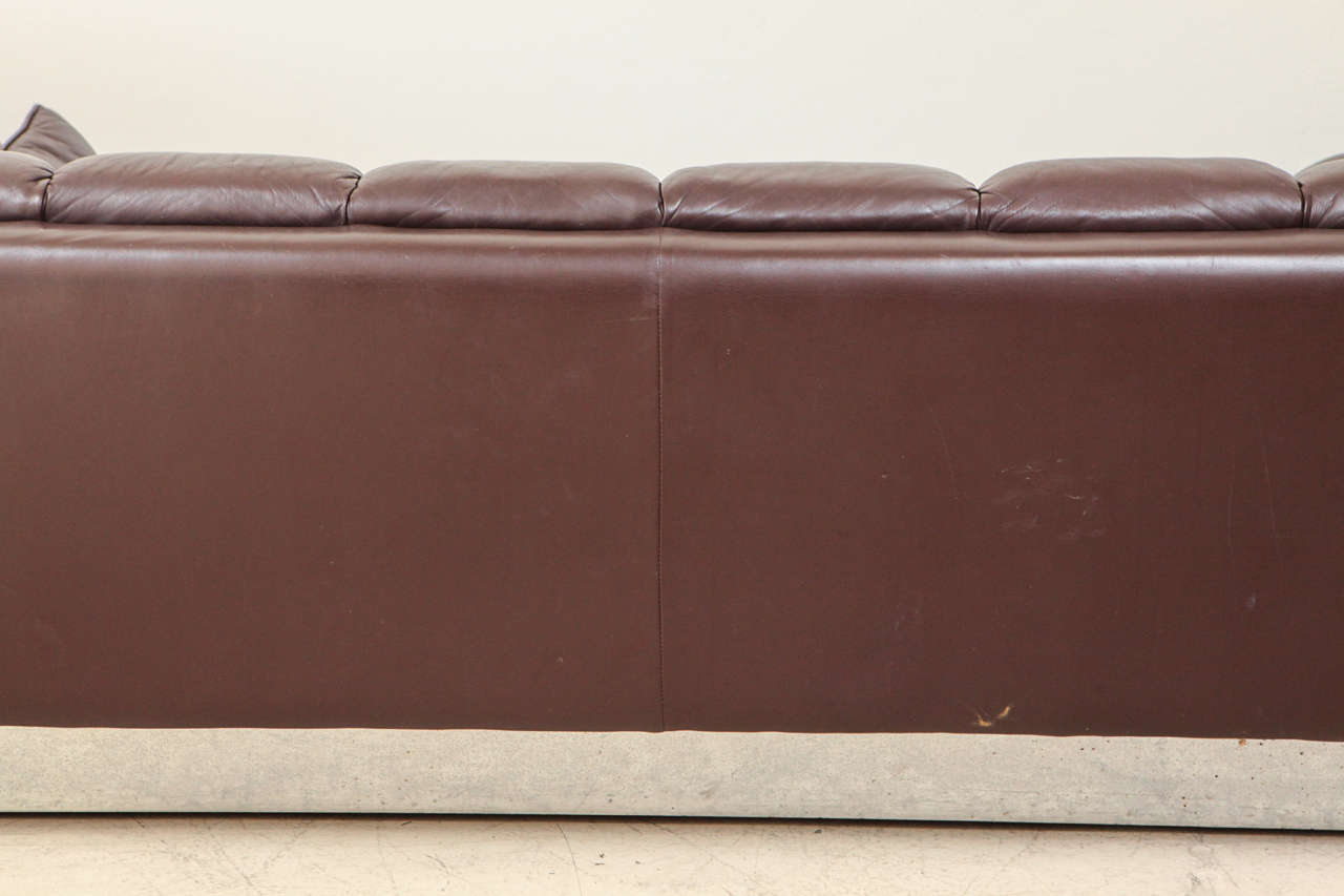 Milo Baughman Leather Sofa 3
