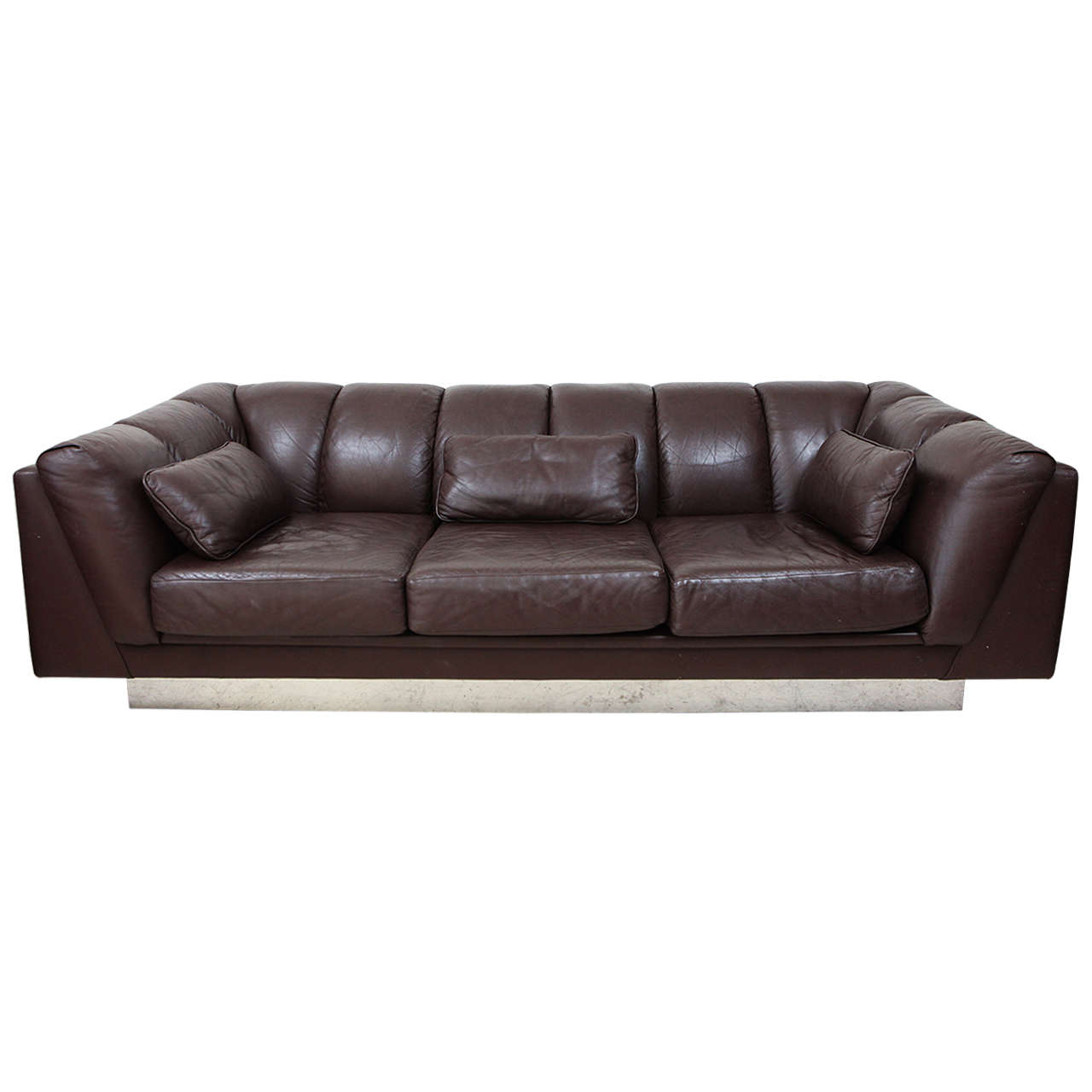 Milo Baughman Leather Sofa