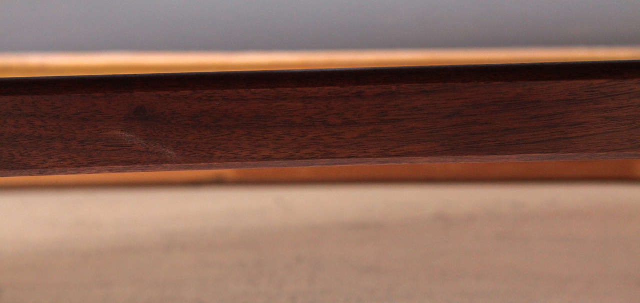 Mid-20th Century Teak and Stainless Steel Surfboard Table by Arne Vodder